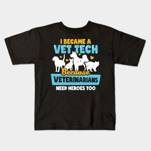 Vet Tech Veterinarian Technician Gift Kids T-Shirt